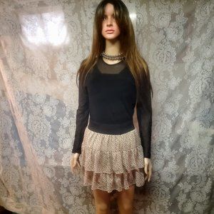 Deb ruffled mini Skirt  size L